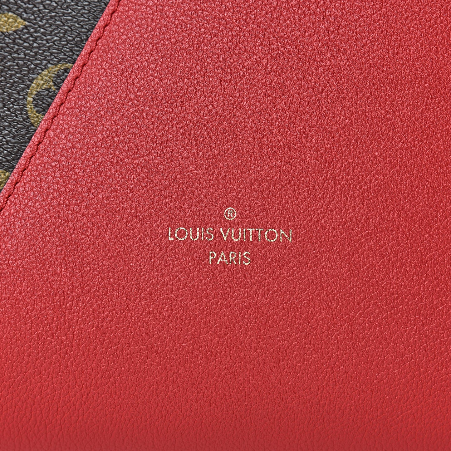 Calfskin Monogram Kimono Tote PM Cherry