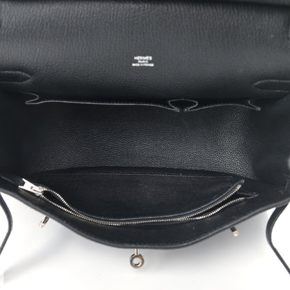 Hermes Taurillon Clemence Jypsiere 28 Black 5 of 19