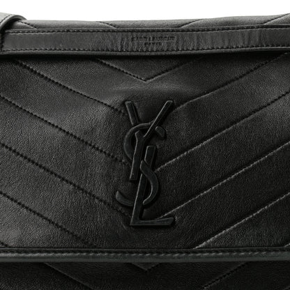 Saint Laurent Lambskin Matelasse Monogram Medium Niki Chain Satchel Black 8 of 12