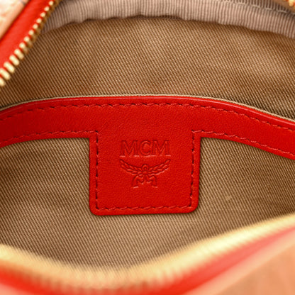 MCM Skyoptic Visetos Spectrum Diamond Camera Bag Cognac Red 6 of 12