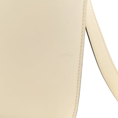 Celine Spazzolato Calfskin Medium Classic Box Flap Bag White 16 of 17