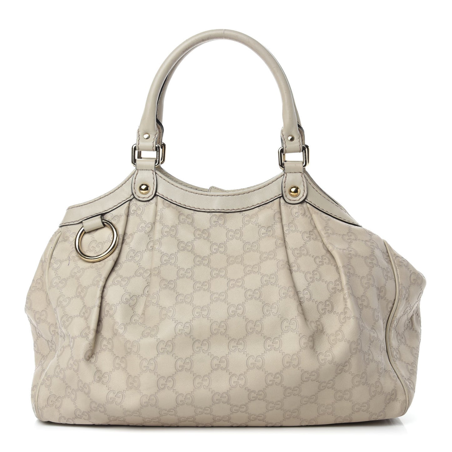 Guccissima Medium Sukey Tote Mystic White