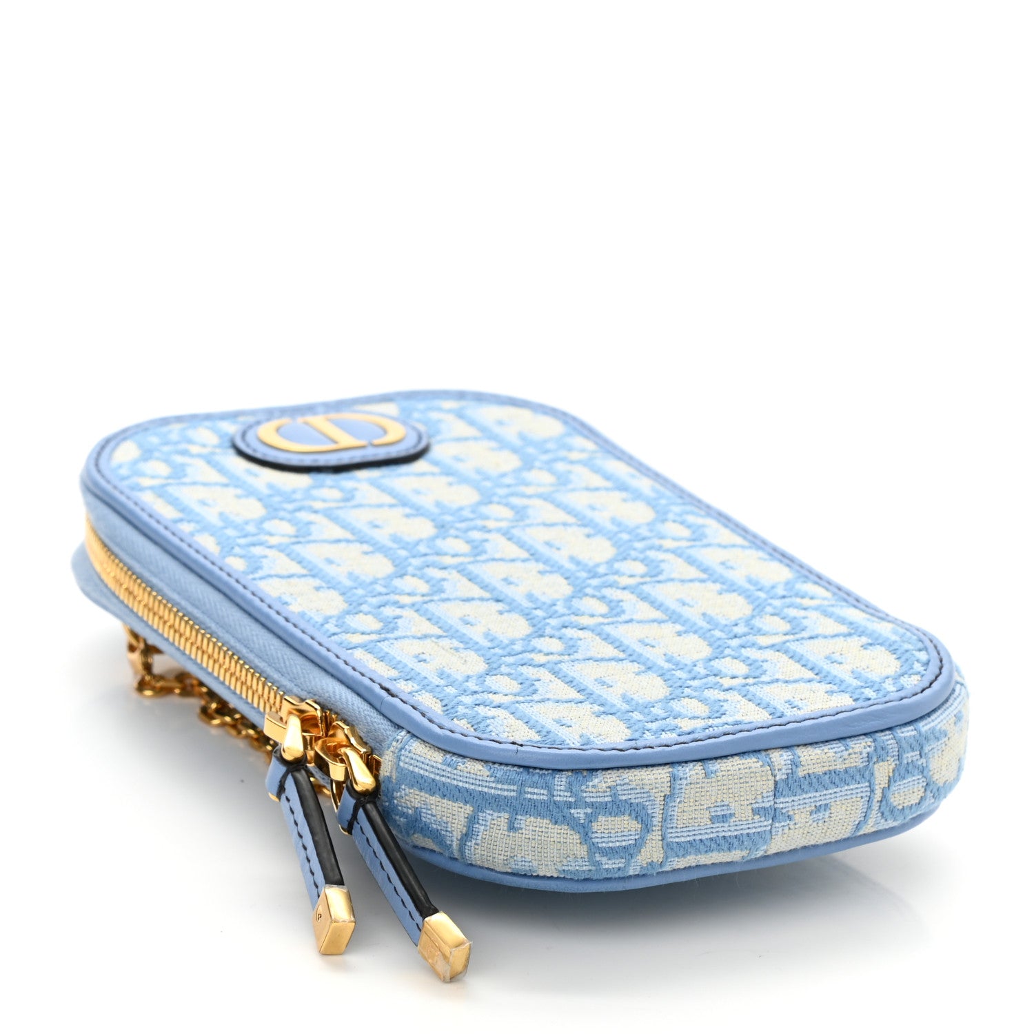 Christian Dior Oblique 30 Montaigne Phone Holder Cornflower Blue 4 of 8