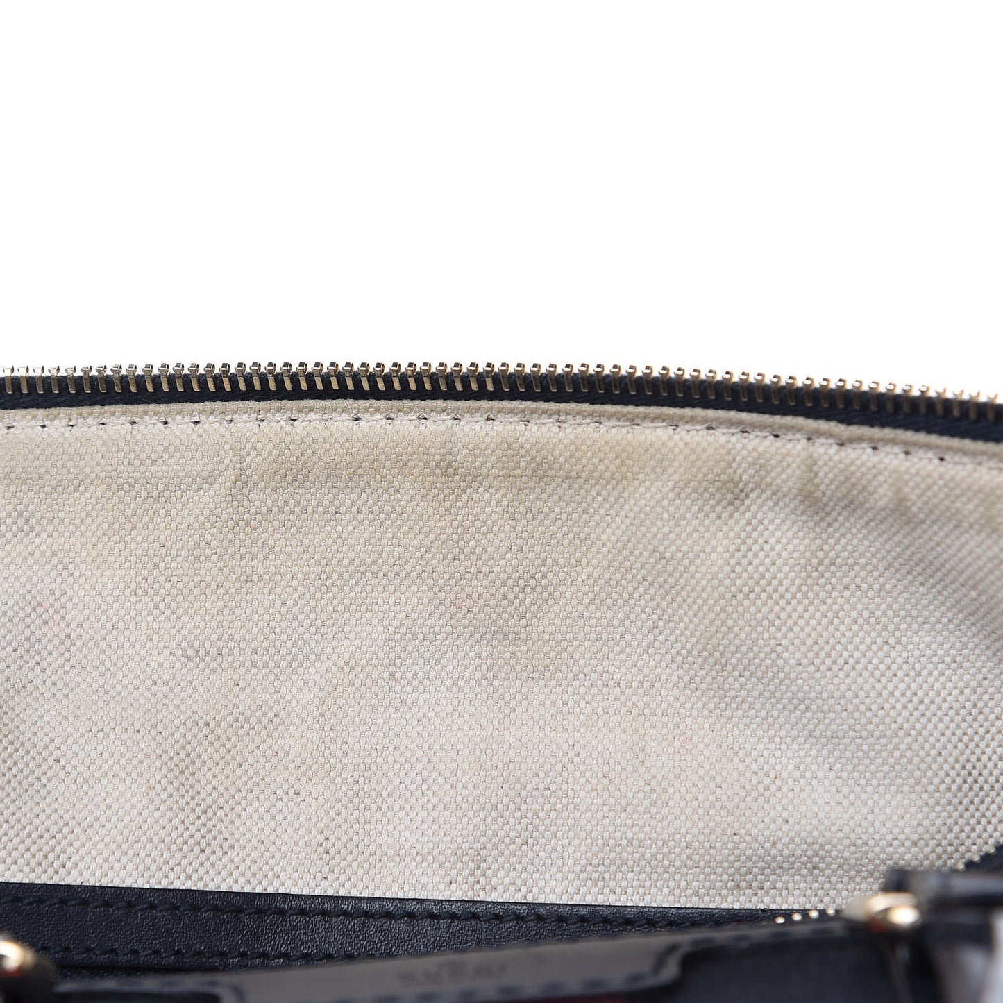Monogram Selleria Calfskin Vintage Web Medium Boston Beige Blue