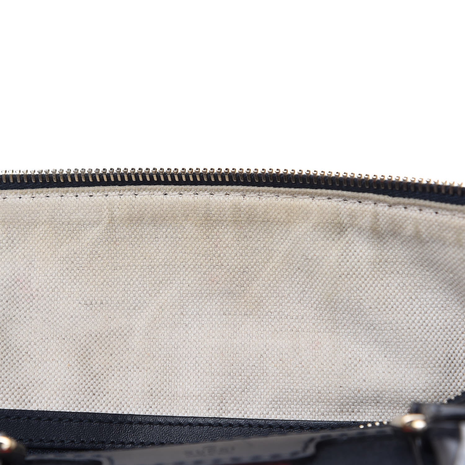 Gucci Monogram Selleria Calfskin Vintage Web Medium Boston Beige Blue 19 of 19