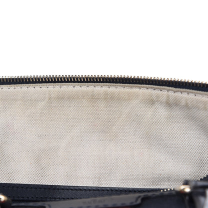 Gucci Monogram Selleria Calfskin Vintage Web Medium Boston Beige Blue 19 of 19
