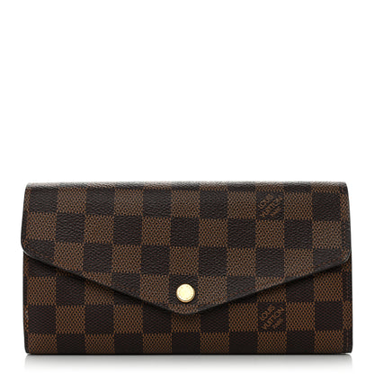 Louis Vuitton Damier Ebene Sarah Wallet NM 1 of 7