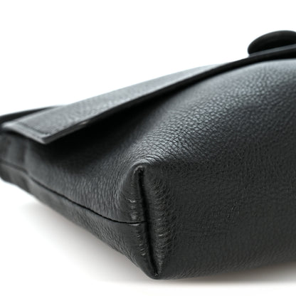The Row Waxed Calfskin Sally Bag Black 8 of 9
