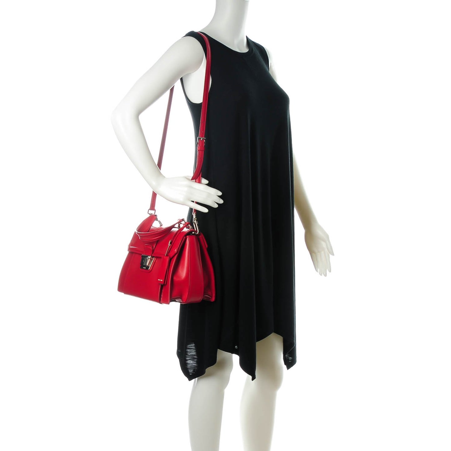 Nappa Top Handle Bag Fuoco