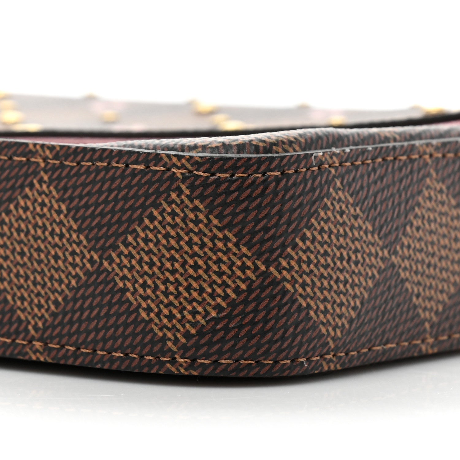 Louis Vuitton Damier Ebene Studded Pochette Felicie Chain Wallet 7 of 11