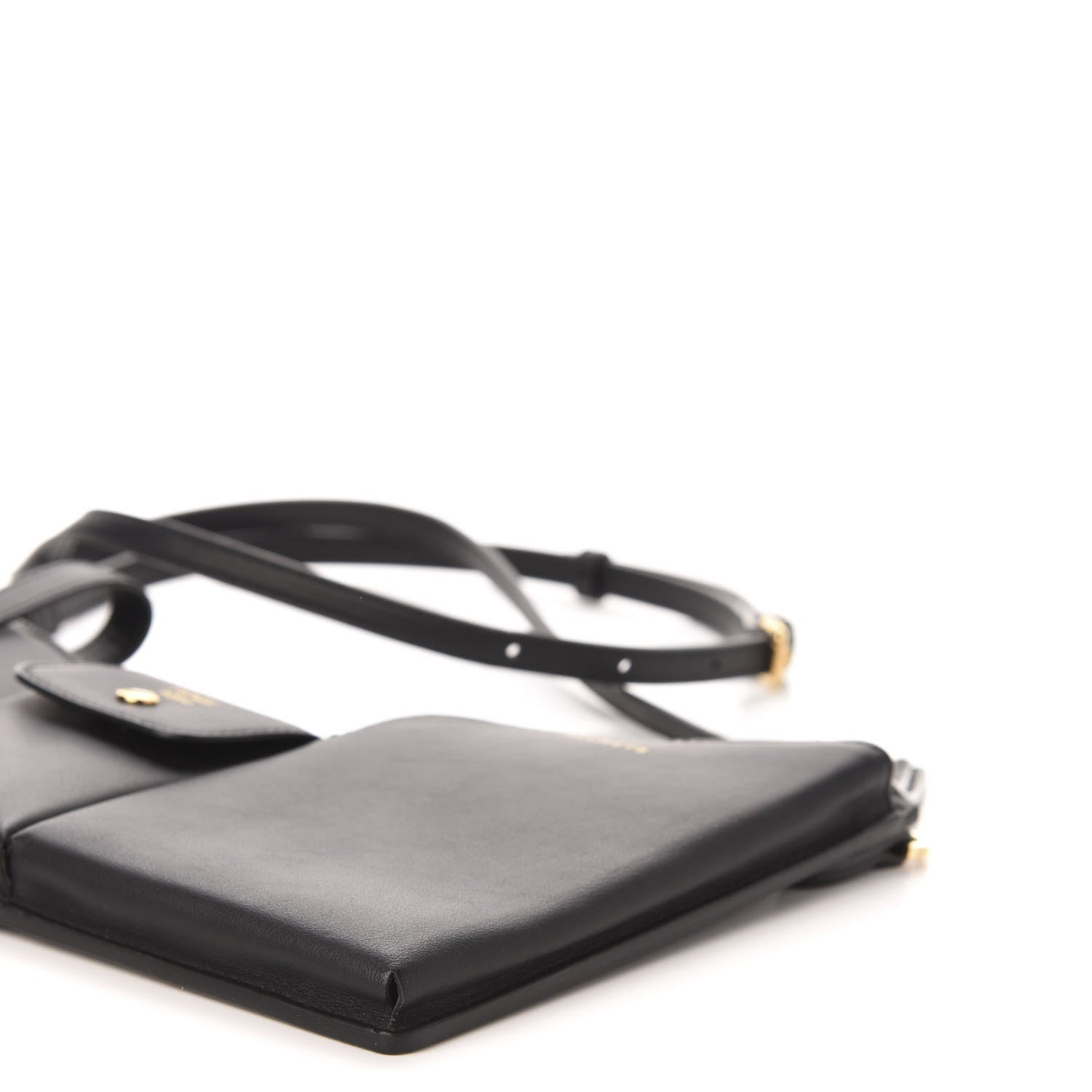 Fendi Vitello Grace 3 Pocket Mini Crossbody Bag Matte Black 8 of 11