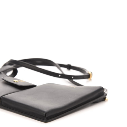 Fendi Vitello Grace 3 Pocket Mini Crossbody Bag Matte Black 8 of 11