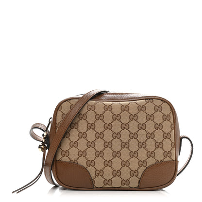 Gucci Monogram Mini Bree Messenger Bag Beige Tabacco 1 of 12