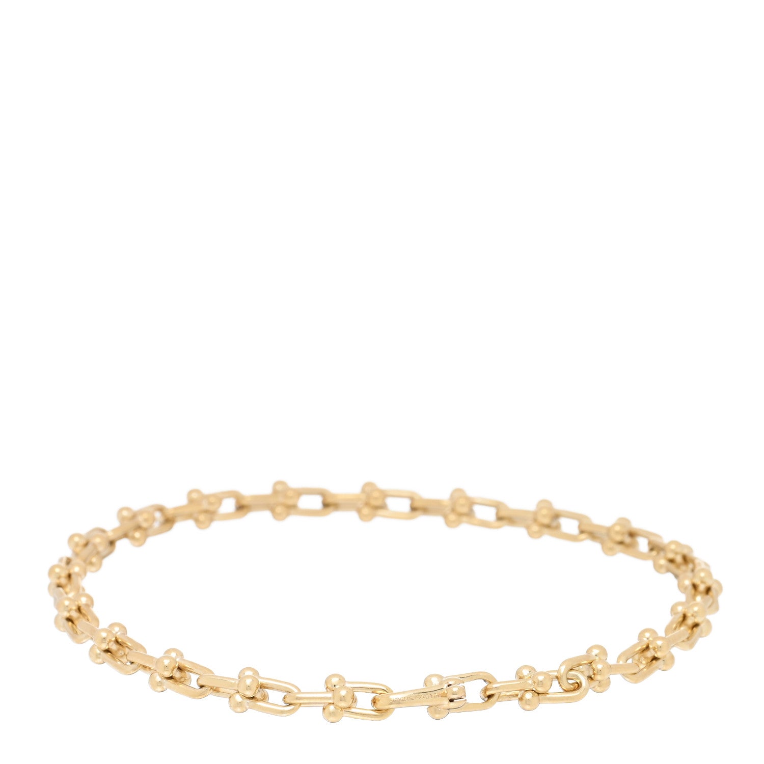 Tiffany 18K Yellow Gold Micro HardWear Link Bracelet 2 of 4