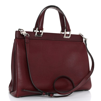 Gucci Grainy Calfskin Medium Zumi Top Handle Bag Vintage Bordeaux 3 of 12
