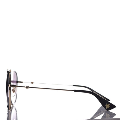 Gucci Aviator Sunglasses GG0062S Black White 3 of 8