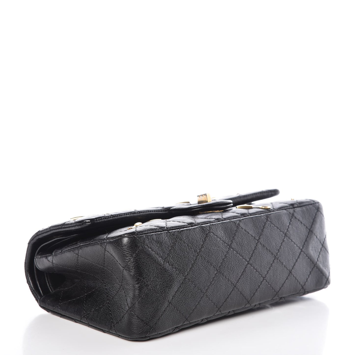 Calfskin Quilted Spoon Charms Brasserie 2.55 Reissue 225 Flap Black