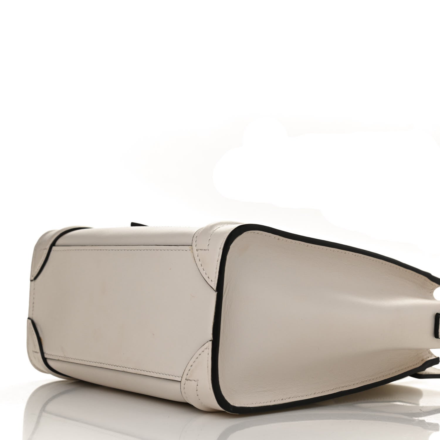 Celine Smooth Calfskin Nano Luggage White 10 of 11