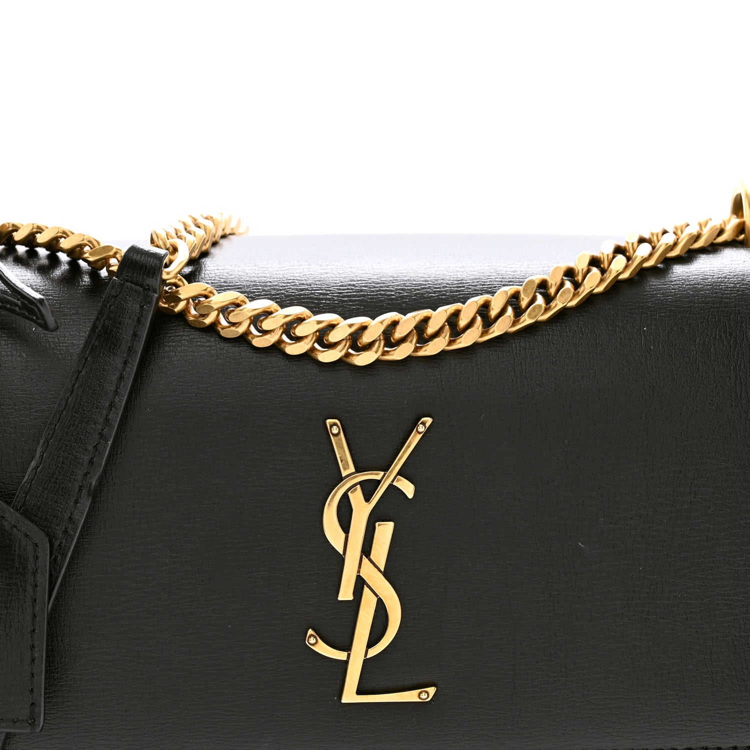 Saint Laurent Calfskin Medium Monogram Sunset Black 8 of 12