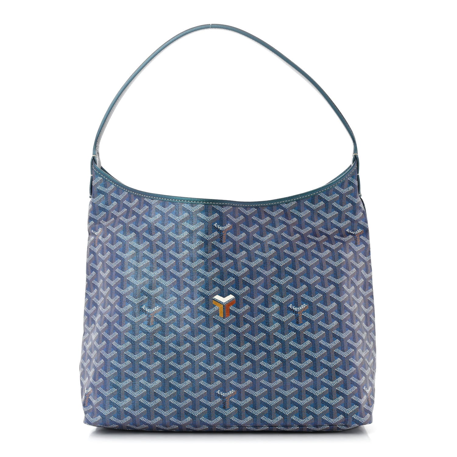 Goyard Iridescent Goyardine Boheme Hobo Pearly Blue 1 of 11
