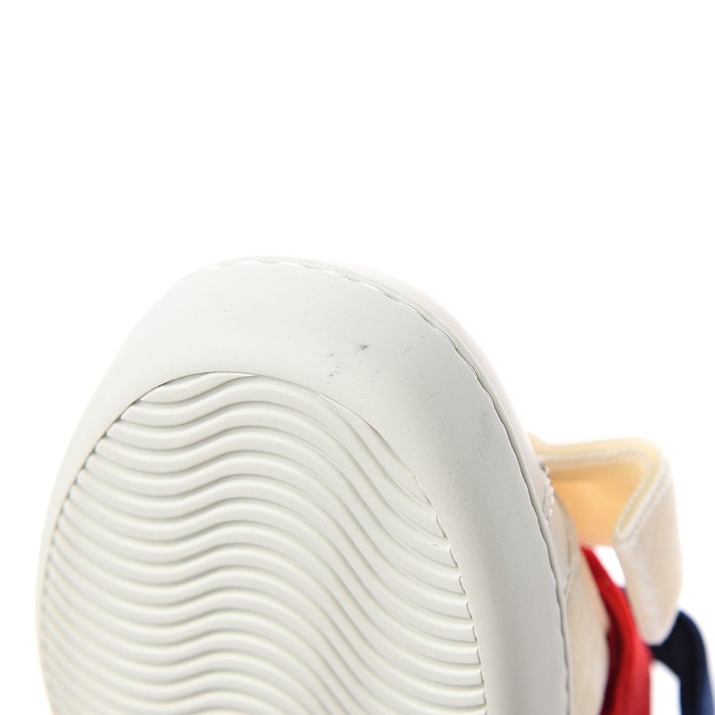 Calfskin Velvet Womens Bow Ace Sneakers 36 White