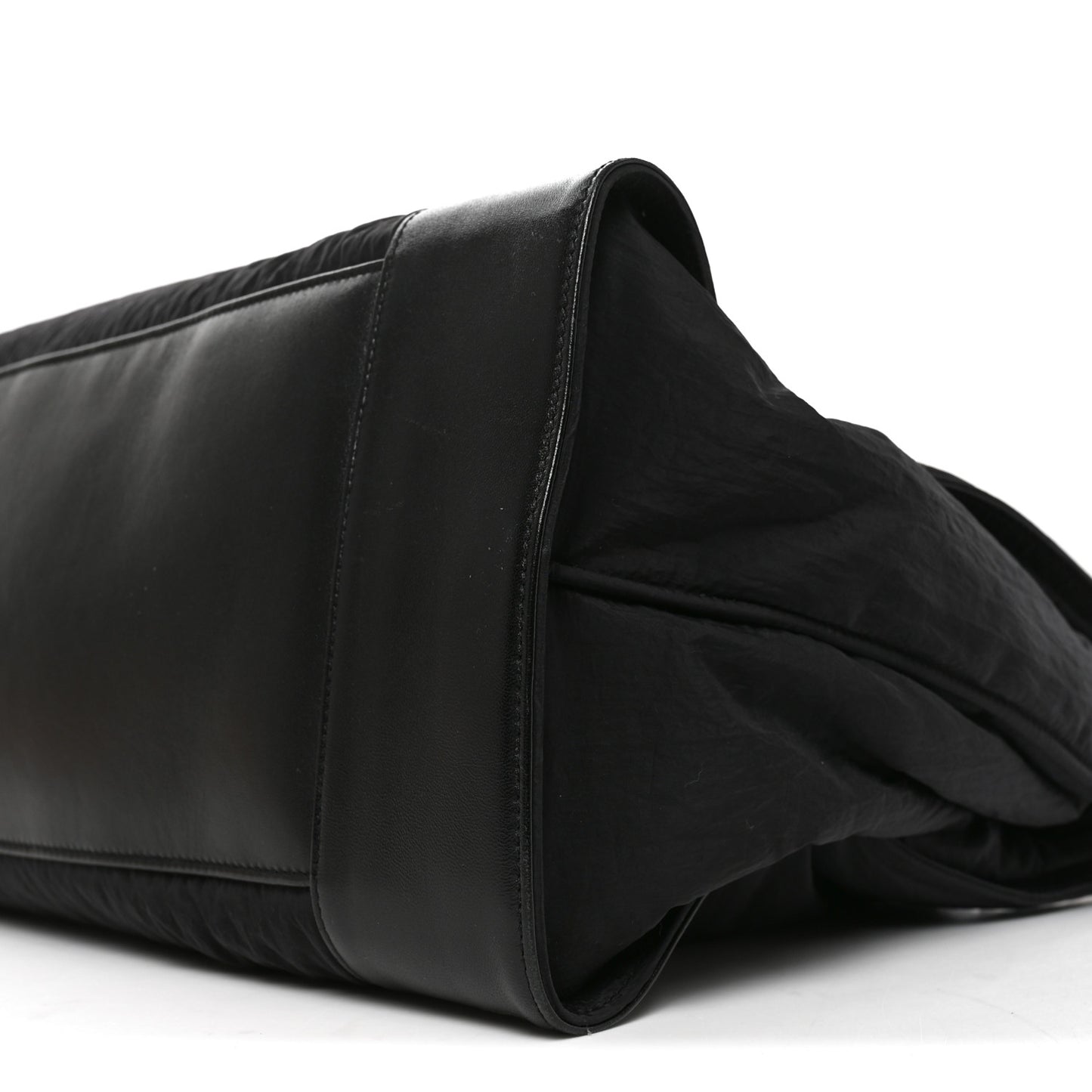 Nylon Calfskin 48H Sac De Jour Duffle Black