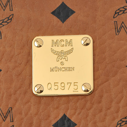 MCM Visetos Essential Boston Bag Cognac 9 of 17