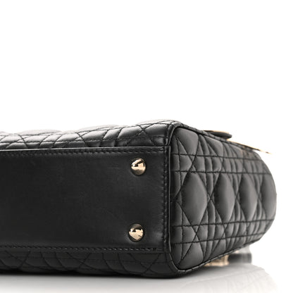 Christian Dior Lambskin Cannage Small My ABCDior Lady Dior Black 9 of 10