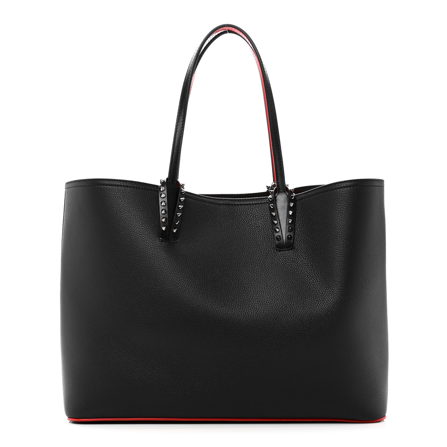 Christian Louboutin Calfskin Empire Spikes East West Cabata Tote Black 1 of 11