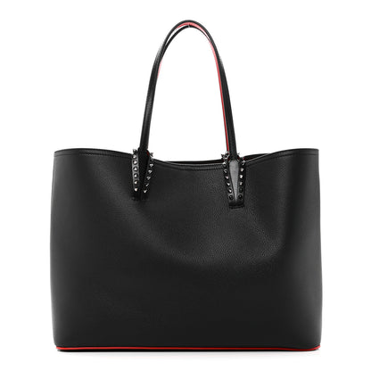 Christian Louboutin Calfskin Empire Spikes East West Cabata Tote Black 1 of 11