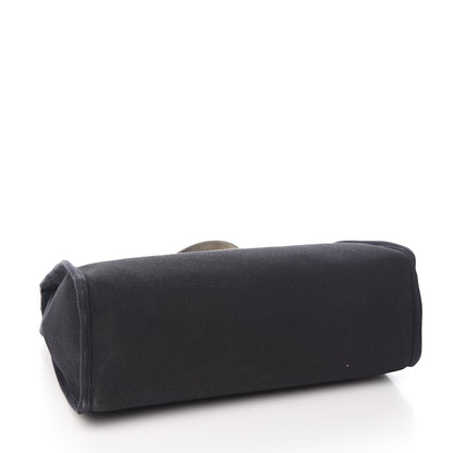 Hermes Toile Vache Calfskin Herbag 30 PM Black 4 of 12