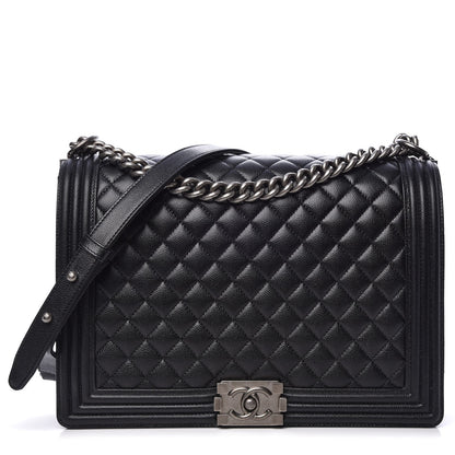 Chanel Caviar Quilted Large Boy Flap Black 1 of 8