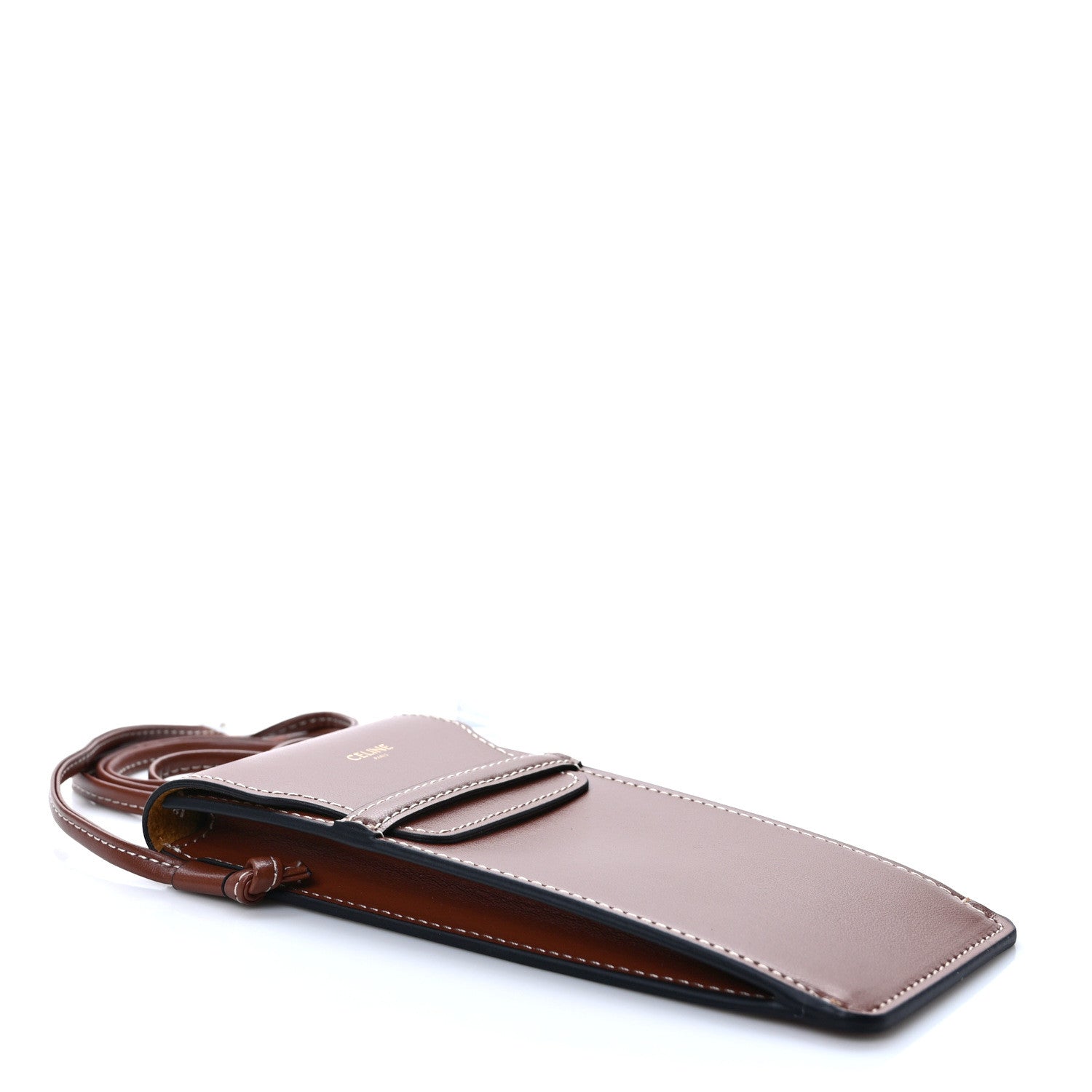 Celine Smooth Calfskin Sunglasses Pouch Tan 4 of 9