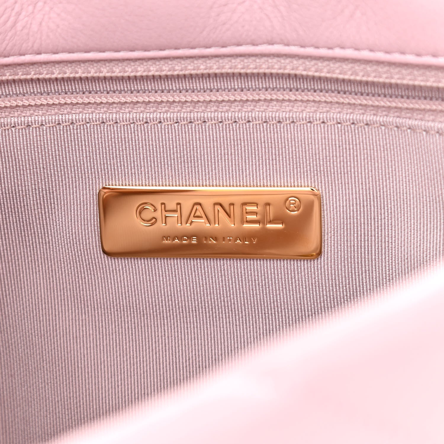 Chanel Goatskin Quilted Medium Chanel 19 Flap Light Pink 6 of 11