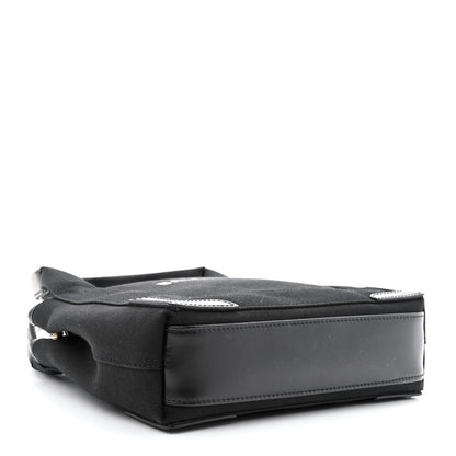 Balenciaga Cotton Canvas Calfskin Navy Cabas XS Black 5 of 12