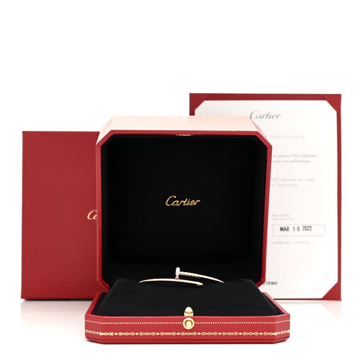 18K Pink Gold Diamond Small Juste Un Clou Bracelet 16