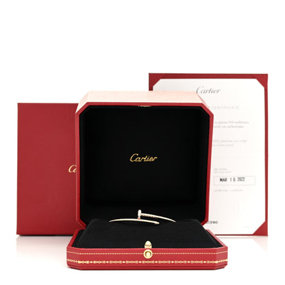 Cartier 18K Pink Gold Diamond Small Juste Un Clou Bracelet 16 5 of 5