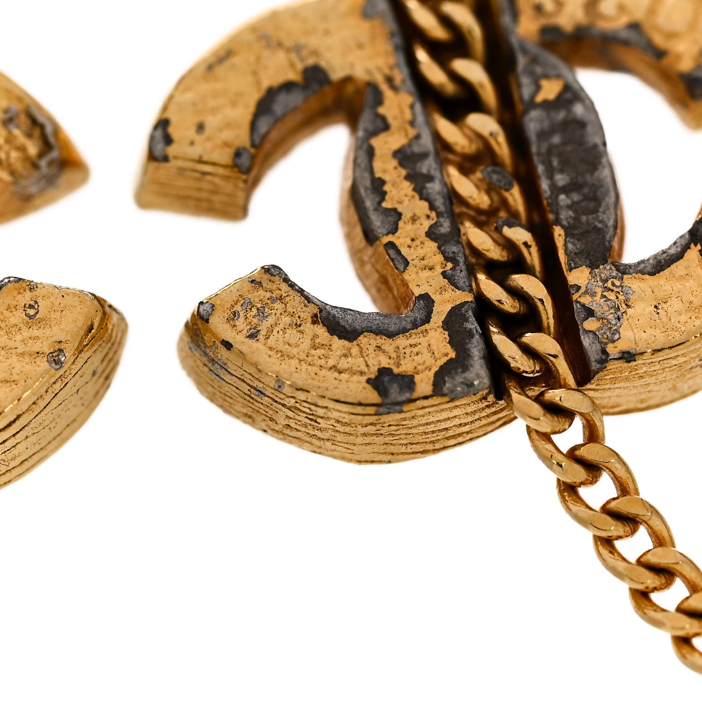 Crystal CC Chain Bracelet Gold