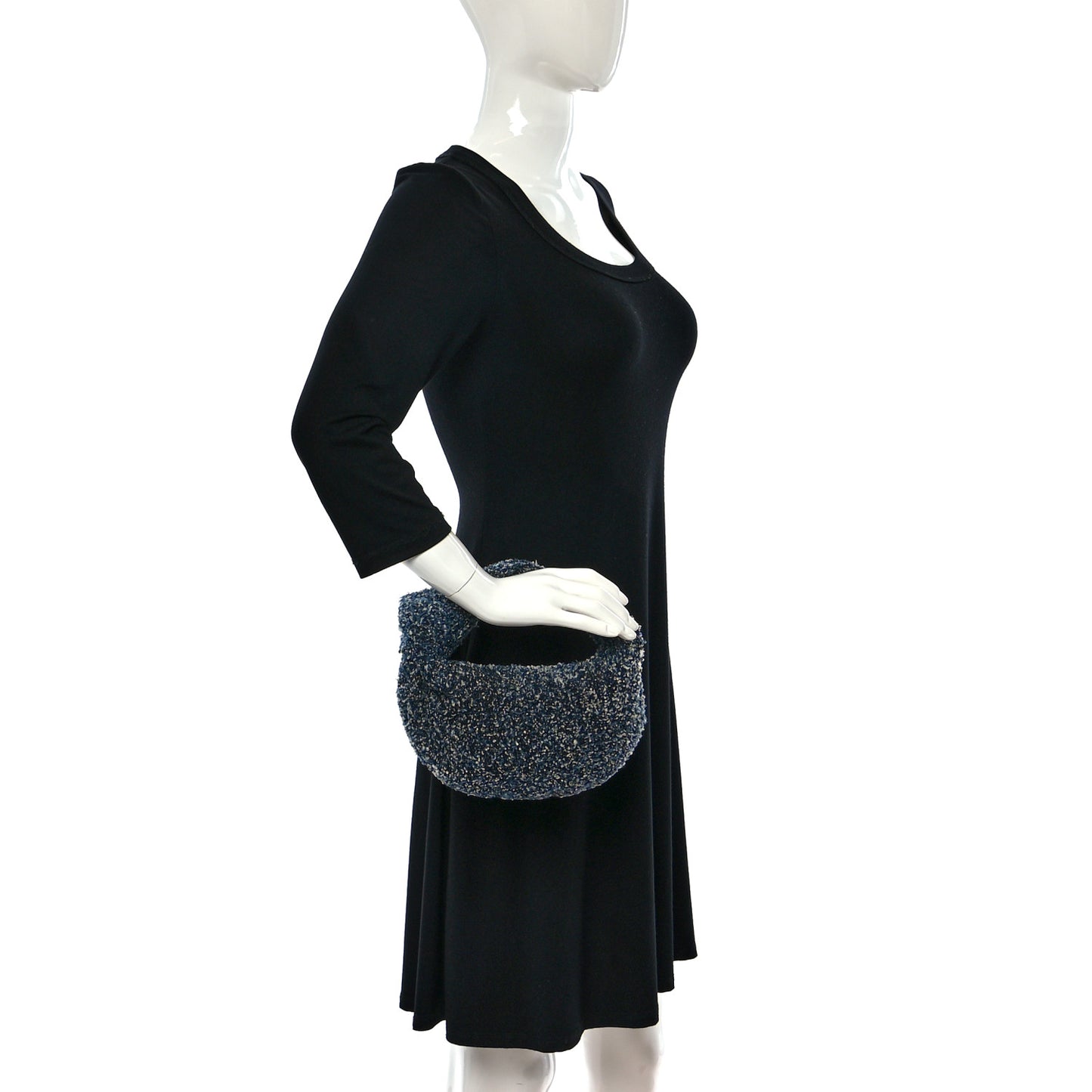 Denim Boucle Mini Jodie Indigo Silver