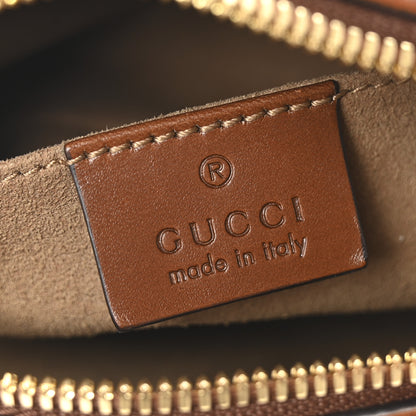 Gucci GG Supreme Monogram Cuoio Toscano Mini Chain Shoulder Bag Beige Ebony Cuir 6 of 10