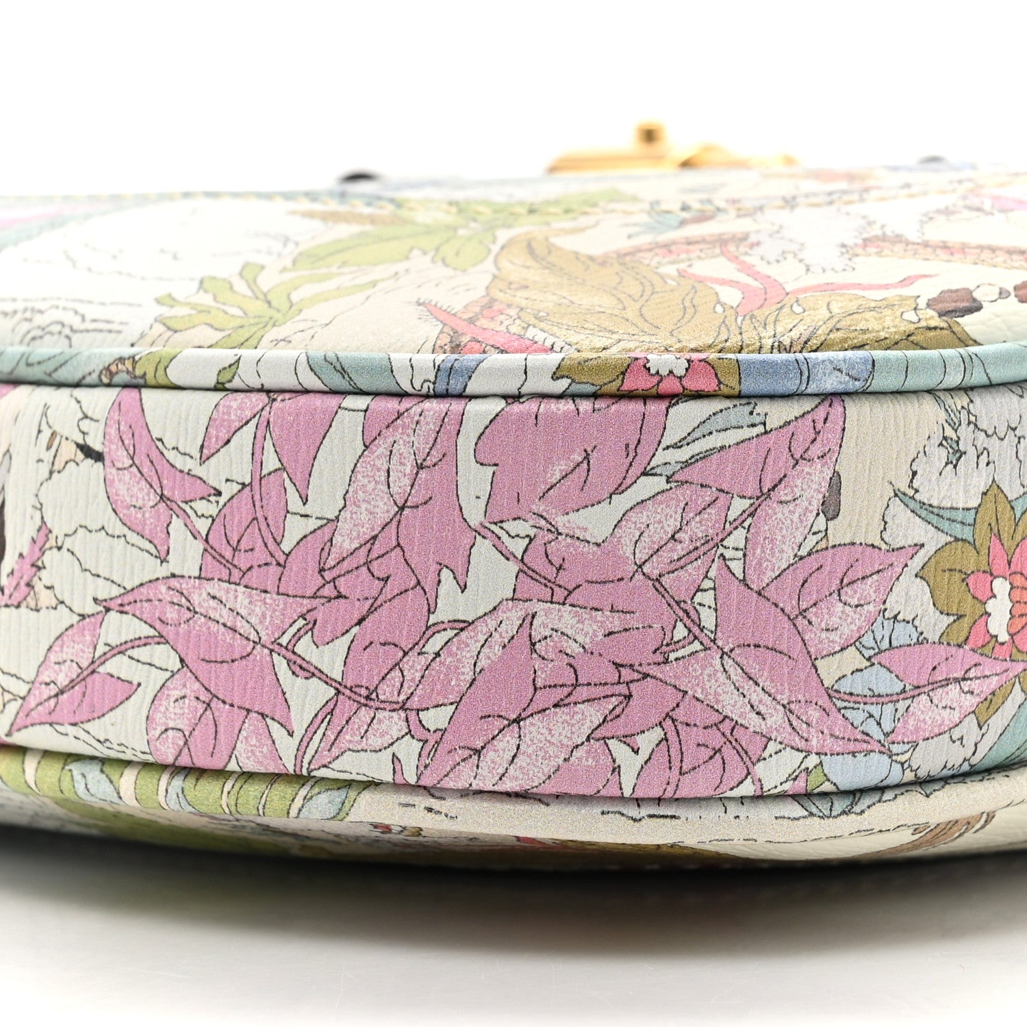 Gucci New Shangai Calfskin Tiger Savanah Small Jackie 1961 Hobo Chalky White Multicolor 10 of 10