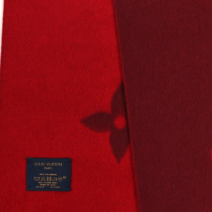 Louis Vuitton Cashmere Monogram Reykjavik Scarf Cherry 3 of 3