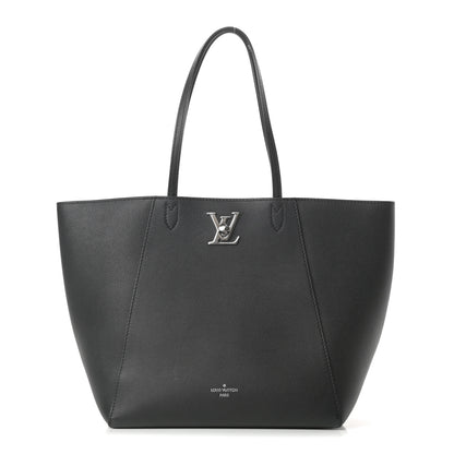 Louis Vuitton Calfskin Lockme Cabas Black 1 of 11