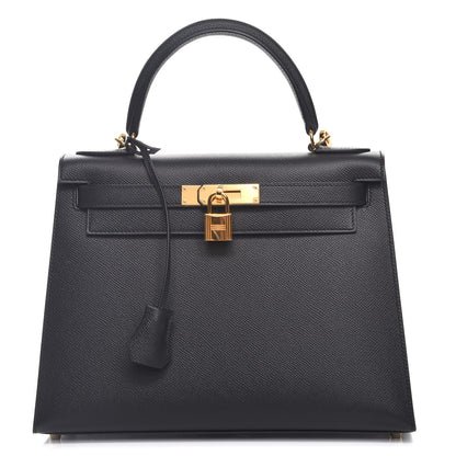 Hermes Epsom Kelly Sellier 28 Black 1 of 30