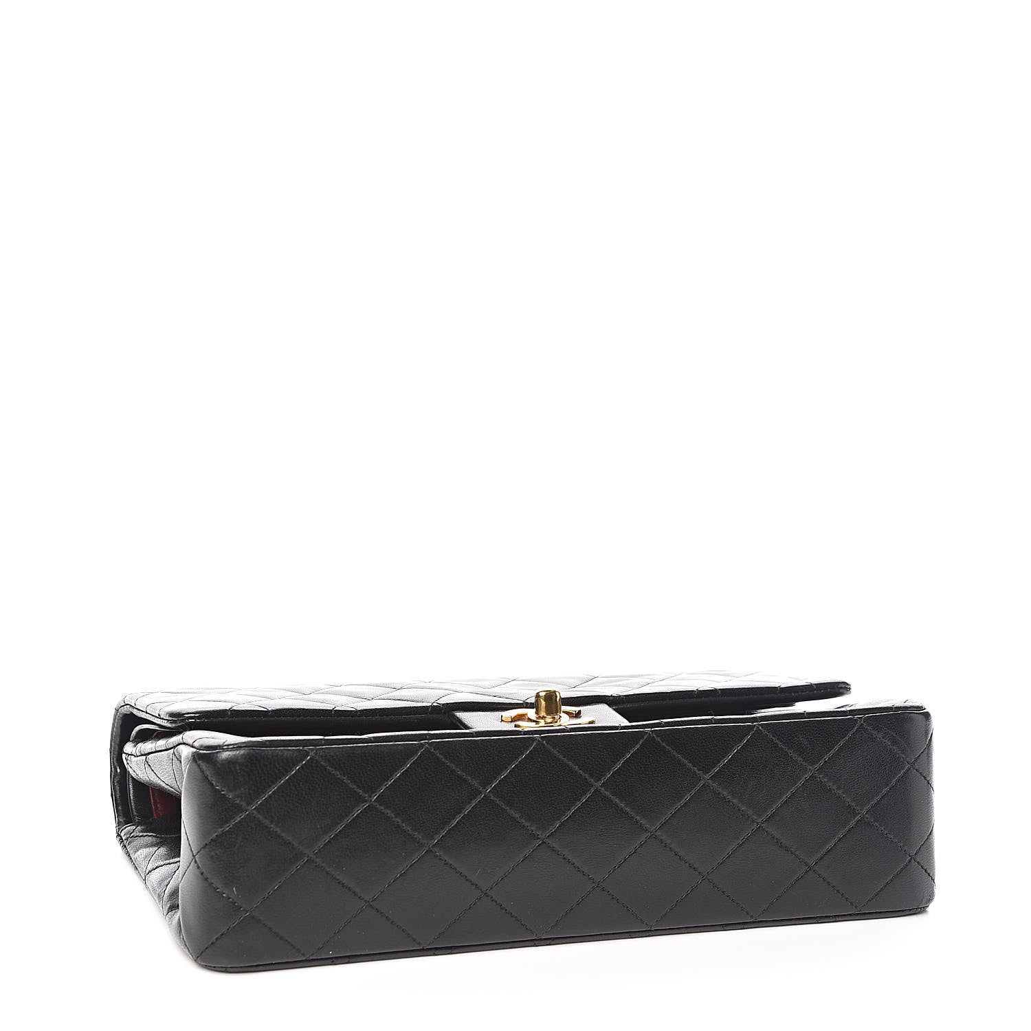 Chanel Lambskin Quilted Medium Double Flap Black 4 of 12