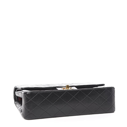 Chanel Lambskin Quilted Medium Double Flap Black 4 of 12