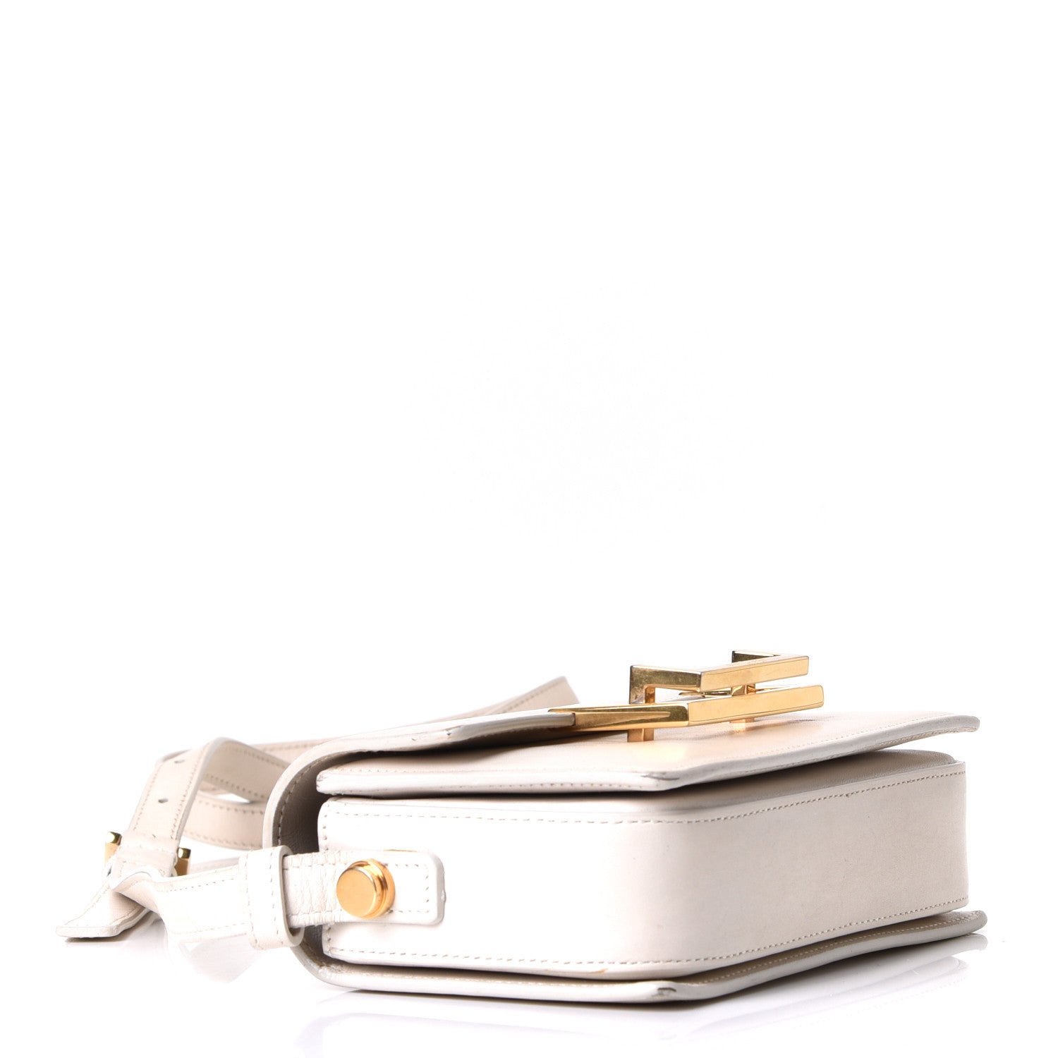 Saint Laurent Calfskin Small Classic Lulu Bag White 3 of 7