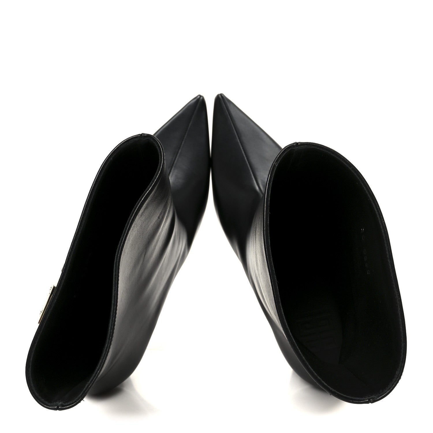 Givenchy Calfskin G Lock 80mm Wedge Low Boots 38 Black 2 of 10