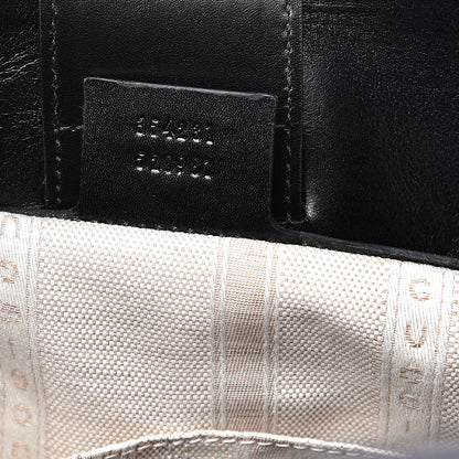 Gucci Calfskin Bright Diamante Large Top Handle Bag Black 6 of 10
