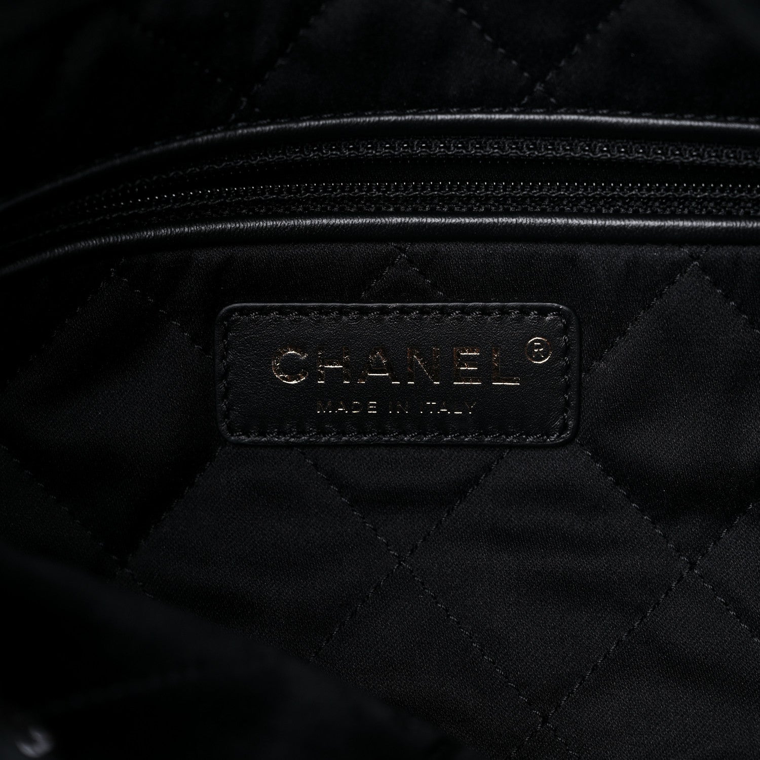 Chanel Velvet Sequin Quilted Chanel 22 Black 7 of 10